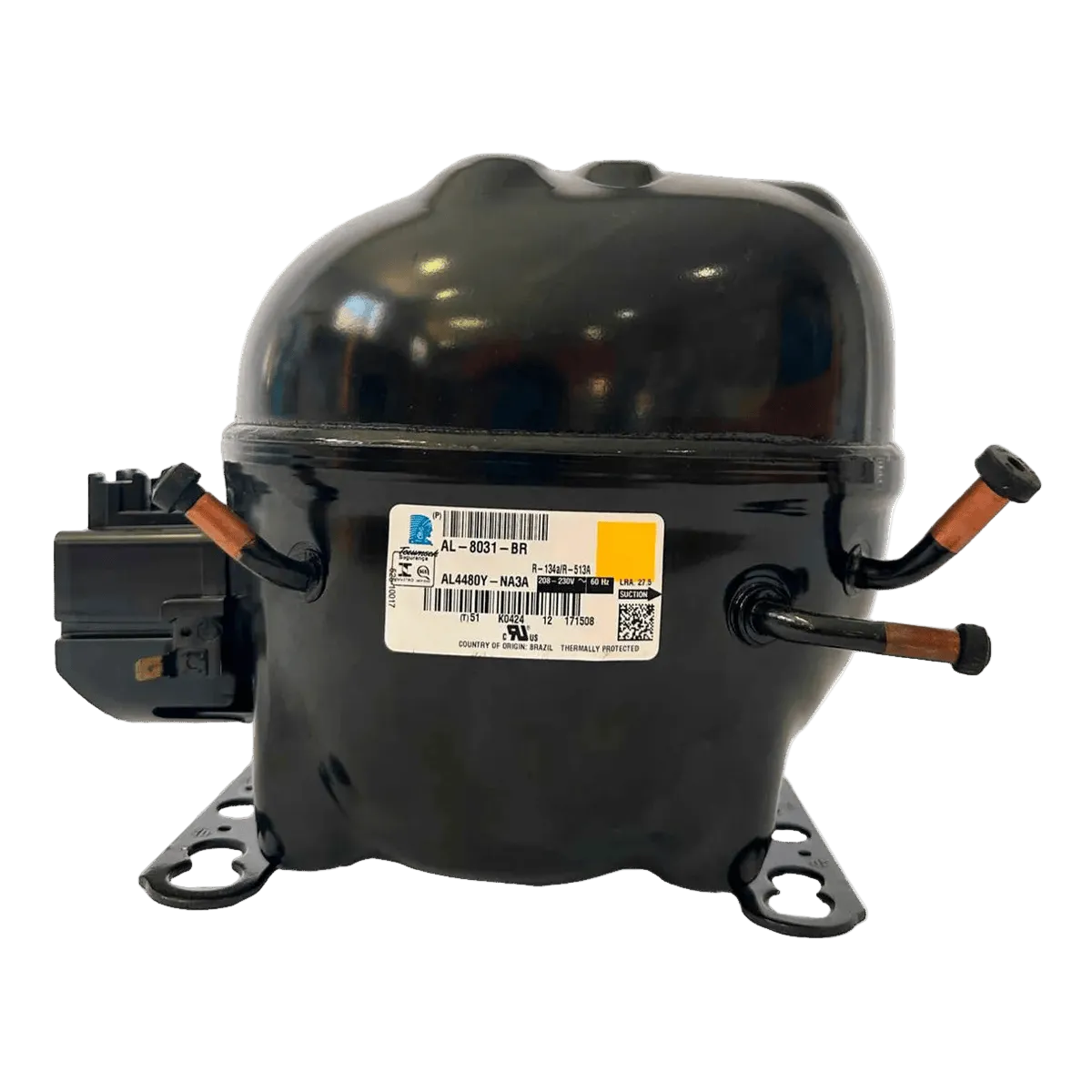 Compressor 3/4HP R134a/R513a 220V 60hz - Tecumseh
