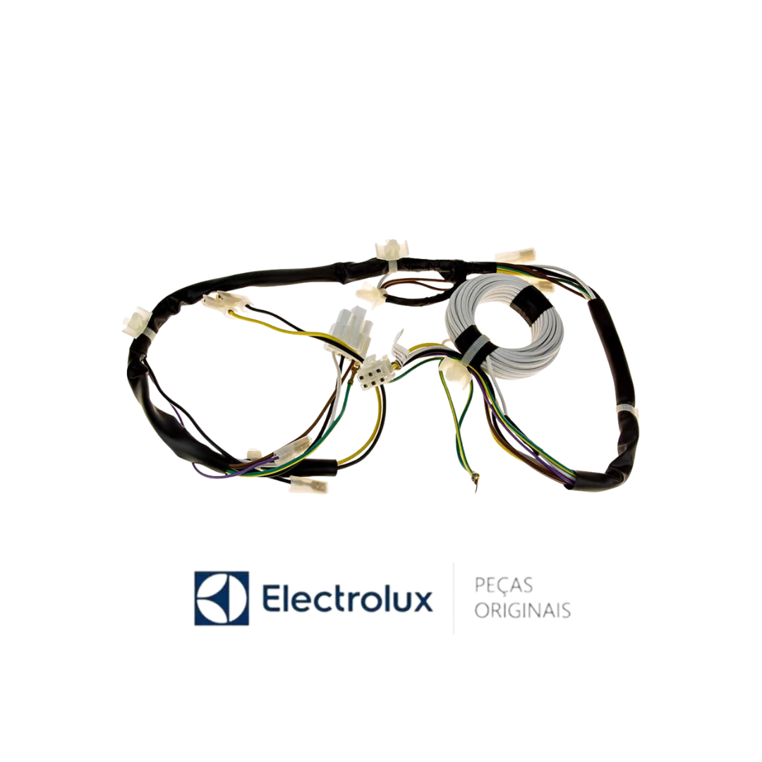 Chicote / Rede Elétrica Inferior Lavadora LTC10 / LTC11 / LTP10 / LTD11 / LT10B - Electrolux Original