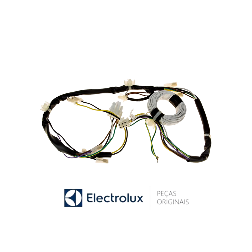 Chicote / Rede Elétrica Inferior Lavadora LTC10 / LTC11 / LTP10 / LTD11 / LT10B - Electrolux Original