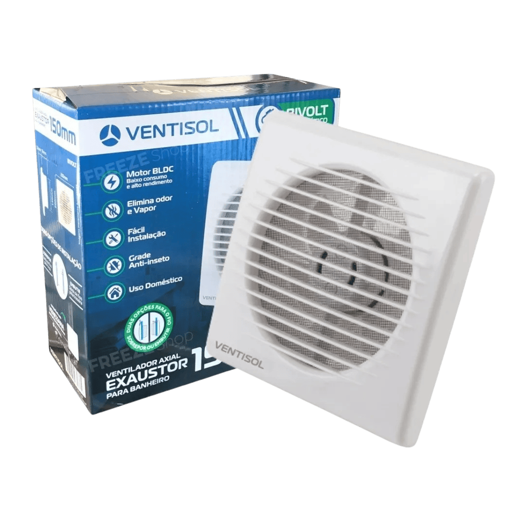 Ventilador Exaustor 150mm Para Banheiro Ventisol 110/220v - Ventisol