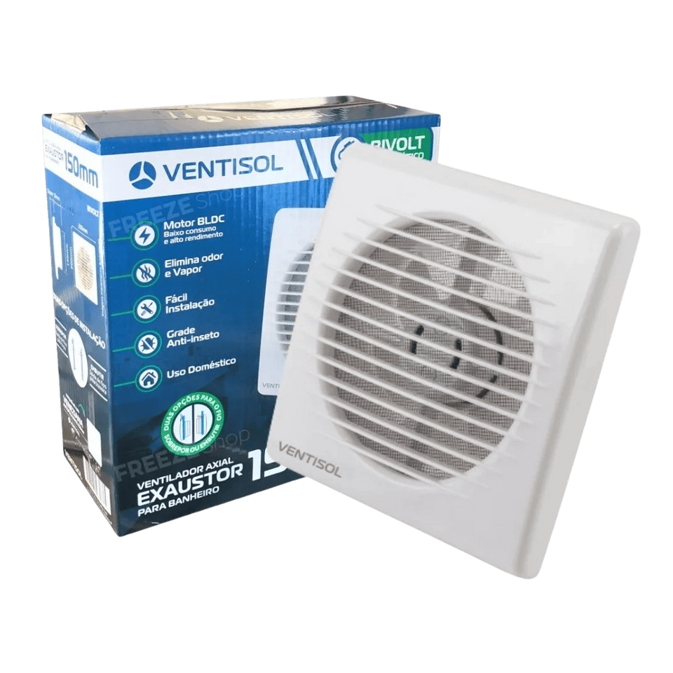 Ventilador Exaustor 150mm Para Banheiro Ventisol 110/220v - Ventisol