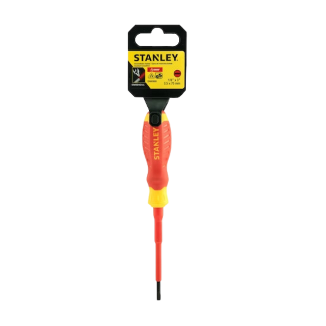 Chave De Fenda Isolada 1/8 x 3 "3,5mmx75mm / VDE 1000v " ( STMT60163-LA)  - Stanley