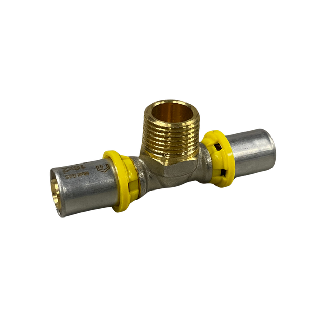 Tee Macho p/ Gás 16MM X 1/2 Multi Gás (Multicamada)  - EMMETI