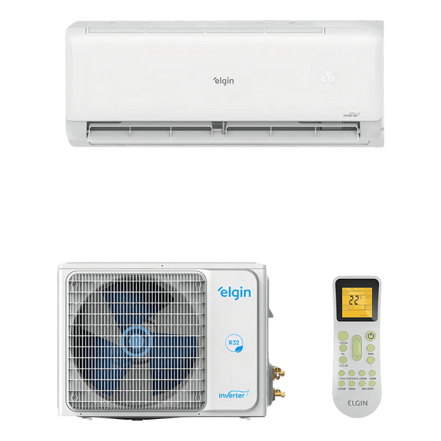 Ar Condicionado ( Cond+Evap )Split Hi Wall Eco Inverter ll C/Wi-Fi  30.000 Btu/h Frio / R32/ 220v - ELGIN