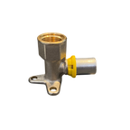 Cotovelo 90° Base Fixa c/ Flange p/ Gás 16mm x 1/2 Prensa ( Multicamada )  - EMMETI