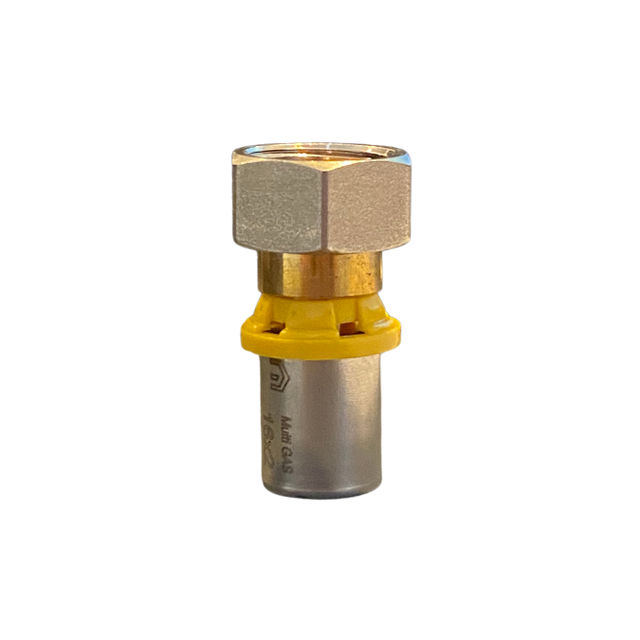 Conector Fixo Fêmea 16mm X 1/2 Multi Gás ( Multicamada ) - EMMETI