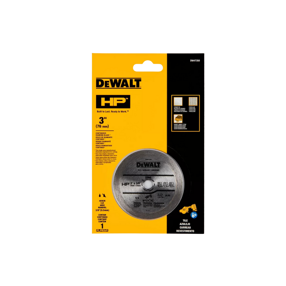 Disco Diamantado liso 3 Pol. x 3/8 Pol. (DW47350) - DeWalt